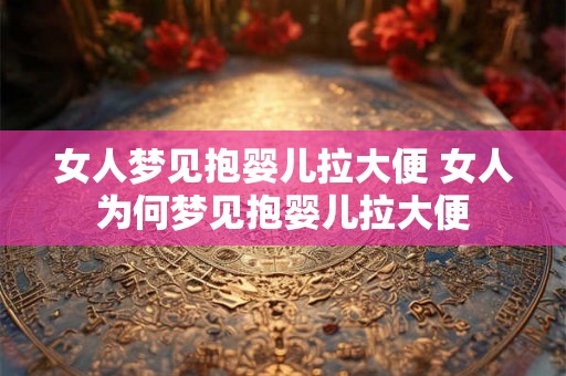 女人梦见抱婴儿拉大便 女人为何梦见抱婴儿拉大便