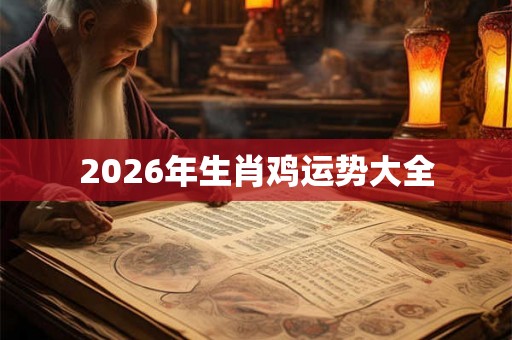 2026年生肖鸡运势大全 2026年生肖鸡运势大全