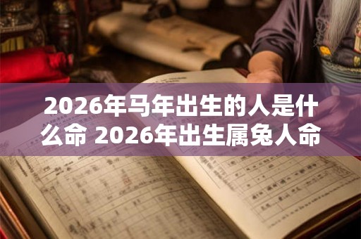 2026年马年出生的人是什么命 2026年出生属兔人命运如何