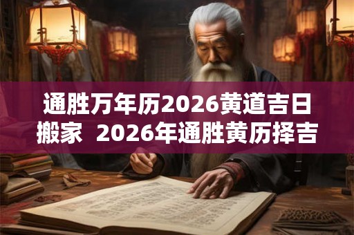 通胜万年历2026黄道吉日搬家  2026年通胜黄历择吉