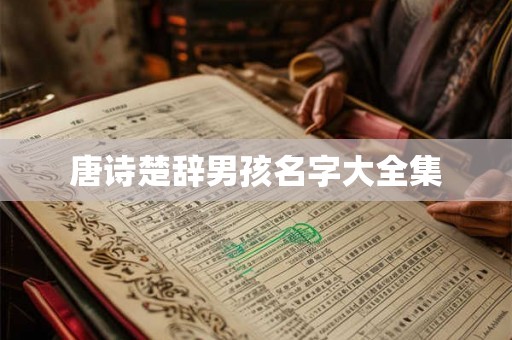 唐诗楚辞男孩名字大全集