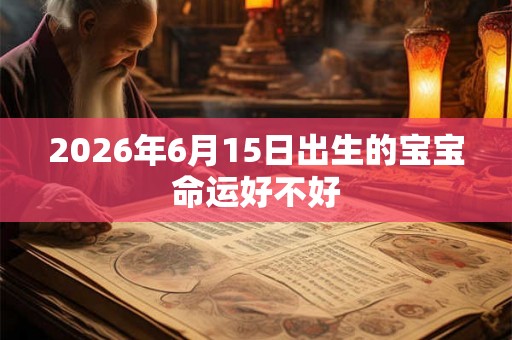 2026年6月15日出生的宝宝命运好不好 2026年6月15日出生的宝宝命运好不好