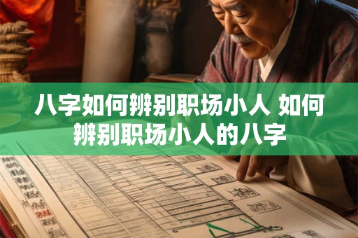 八字如何辨别职场小人 如何辨别职场小人的八字