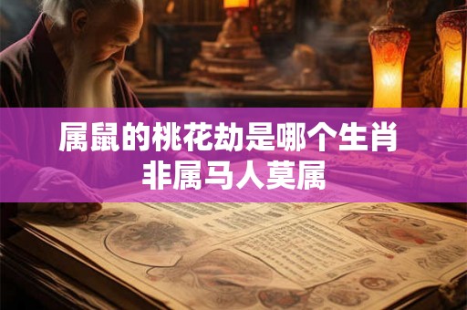 属鼠的桃花劫是哪个生肖 非属马人莫属 属鼠的桃花劫是哪个生肖 非属马人莫属