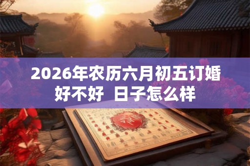 2026年农历六月初五订婚好不好 日子怎么样 2026年农历六月初五订婚好不好 日子怎么样