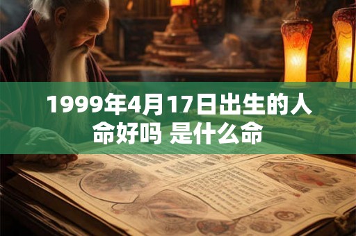 1999年4月17日出生的人命好吗 是什么命 1999年4月17日出生的人命好吗 是什么命