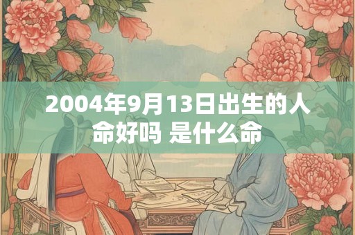 2004年9月13日出生的人命好吗 是什么命 2004年9月13日出生的人命好吗 是什么命