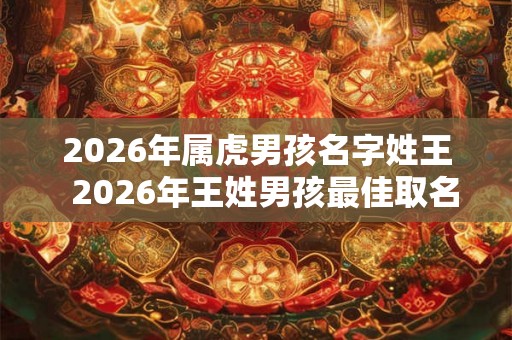2026年属虎男孩名字姓王  2026年王姓男孩最佳取名