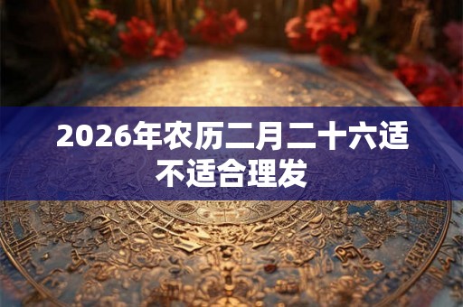 2026年农历二月二十六适不适合理发