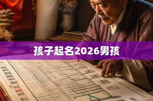 孩子起名2026男孩