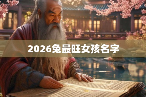 2026兔最旺女孩名字