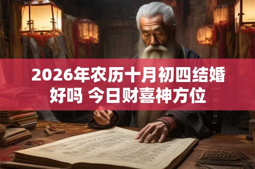 2026年农历十月初四结婚好吗 今日财喜神方位