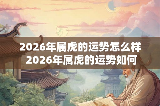 2026年属虎的运势怎么样 2026年属虎的运势如何
