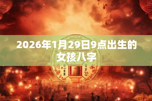 2026年1月29日9点出生的女孩八字