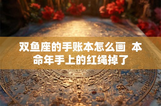 双鱼座的手账本怎么画  本命年手上的红绳掉了
