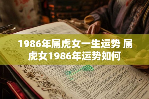 1986年属虎女一生运势 属虎女1986年运势如何 1986年属虎女一生运势 属虎女1986年运势如何