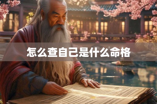 怎么查自己是什么命格