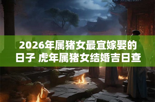 2026年属猪女最宜嫁娶的日子 虎年属猪女结婚吉日查询
