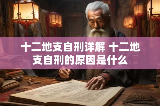 十二地支自刑详解 十二地支自刑的原因是什么