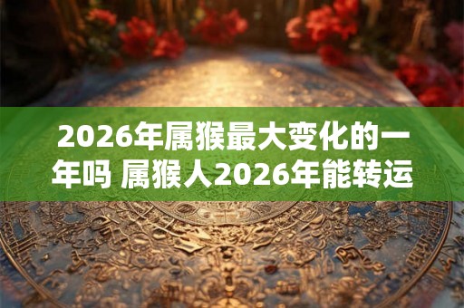 2026年属猴最大变化的一年吗 属猴人2026年能转运吗