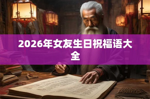 2026年女友生日祝福语大全