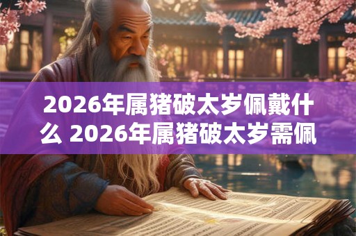 2026年属猪破太岁佩戴什么 2026年属猪破太岁需佩戴何物