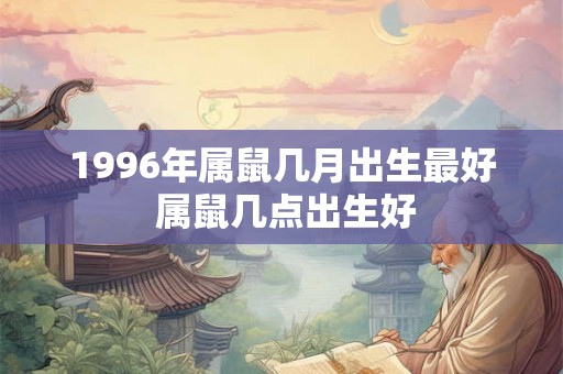 1996年属鼠几月出生最好 属鼠几点出生好 1996年属鼠几月出生最好 属鼠几点出生好