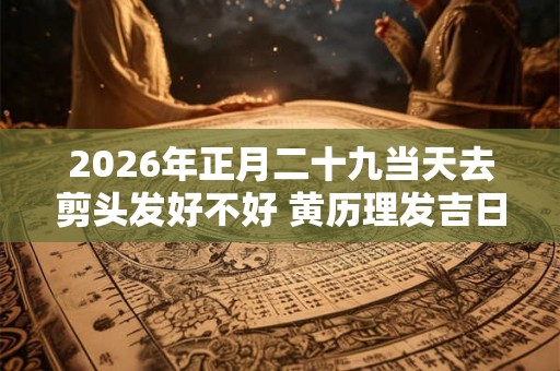 2026年正月二十九当天去剪头发好不好 黄历理发吉日