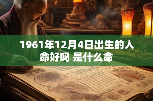 1961年12月4日出生的人命好吗 是什么命