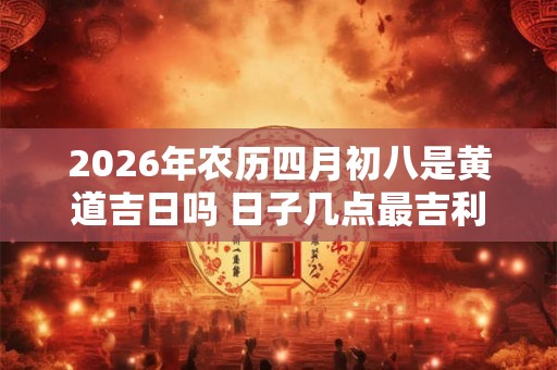 2026年农历四月初八是黄道吉日吗 日子几点最吉利