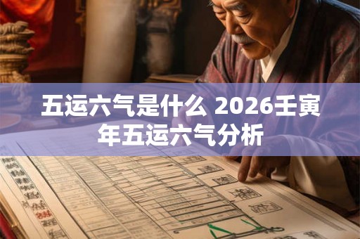 五运六气是什么 2026壬寅年五运六气分析 五运六气是什么 2026壬寅年五运六气分析