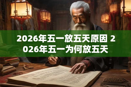 2026年五一放五天原因 2026年五一为何放五天