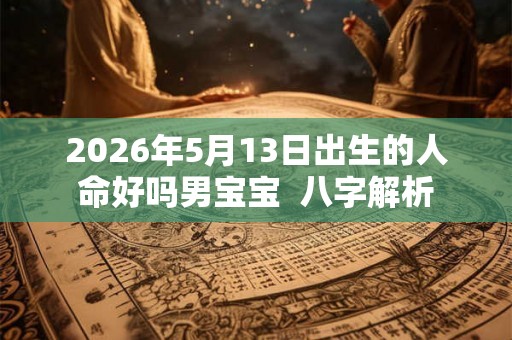 2026年5月13日出生的人命好吗男宝宝  八字解析