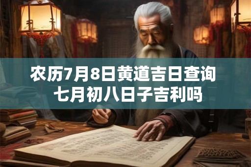 农历7月8日黄道吉日查询  七月初八日子吉利吗