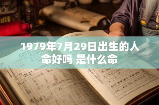 1979年7月29日出生的人命好吗 是什么命 1979年7月29日出生的人命好吗 是什么命