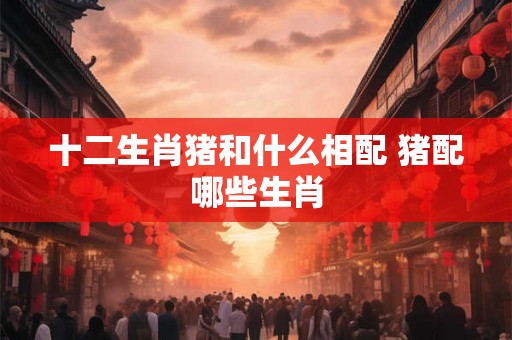 十二生肖猪和什么相配 猪配哪些生肖
