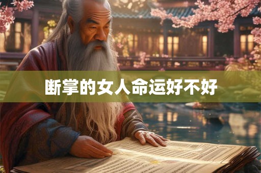 断掌的女人命运好不好 断掌的女人命运好不好
