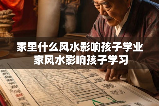 家里什么风水影响孩子学业 家风水影响孩子学习 家里什么风水影响孩子学业 家风水影响孩子学习