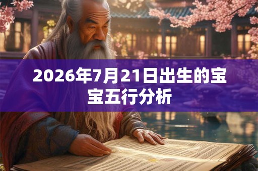 2026年7月21日出生的宝宝五行分析