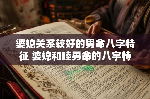 婆媳关系较好的男命八字特征 婆媳和睦男命的八字特征