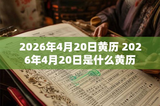 2026年4月20日黄历 2026年4月20日是什么黄历 2026年4月20日黄历 2026年4月20日是什么黄历