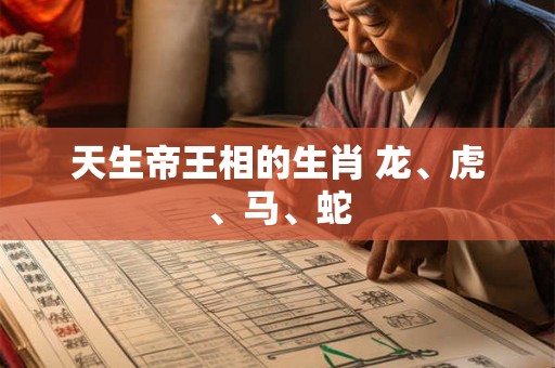 天生帝王相的生肖 龙、虎、马、蛇