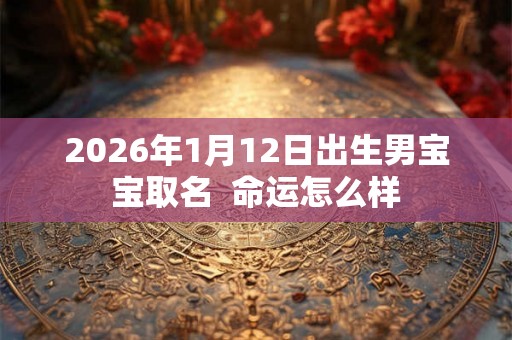 2026年1月12日出生男宝宝取名  命运怎么样
