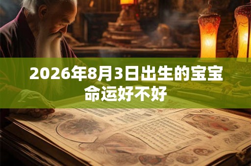 2026年8月3日出生的宝宝命运好不好