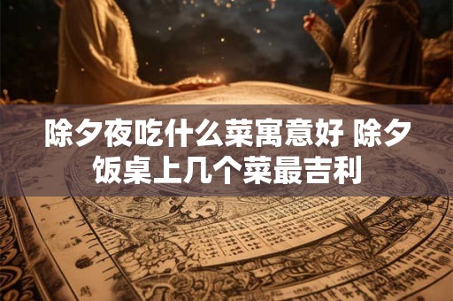 除夕夜吃什么菜寓意好 除夕饭桌上几个菜最吉利