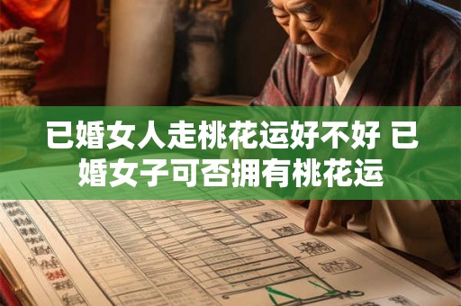 已婚女人走桃花运好不好 已婚女子可否拥有桃花运