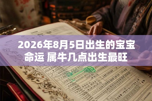 2026年8月5日出生的宝宝命运 属牛几点出生最旺