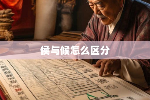 侯与候怎么区分