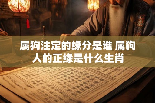 属狗注定的缘分是谁 属狗人的正缘是什么生肖 属狗注定的缘分是谁 属狗人的正缘是什么生肖