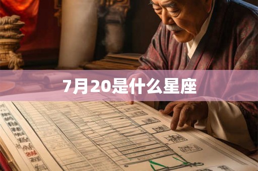 7月20是什么星座 7月20是什么星座